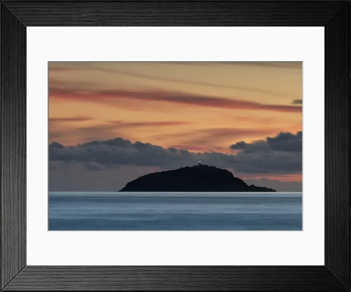 Framed Print : colorful sunset at Tino island, municipality of Porto Venere, La Spezia province Framed Print : colorful sunset at Tino island, municipality of Porto Venere, La Spezia province