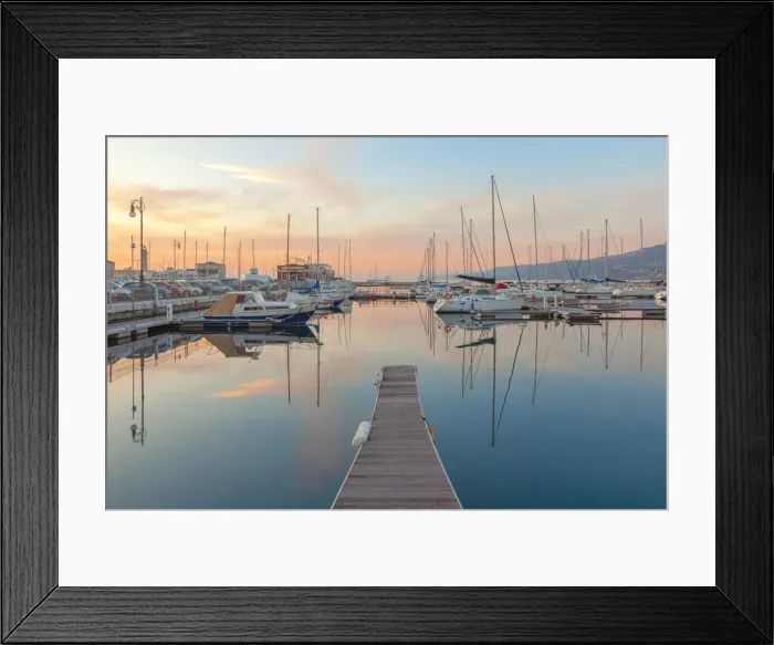 Framed Print : Sunset on the port of Trieste. Trieste, Friuli-Venezia Giulia, Italy Framed Print : Sunset on the port of Trieste. Trieste, Friuli-Venezia Giulia, Italy