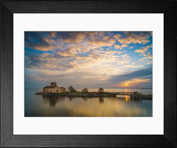 Framed Print : Casone Donnabona, Po Delta Park, Comacchio, Ferrara. Italy