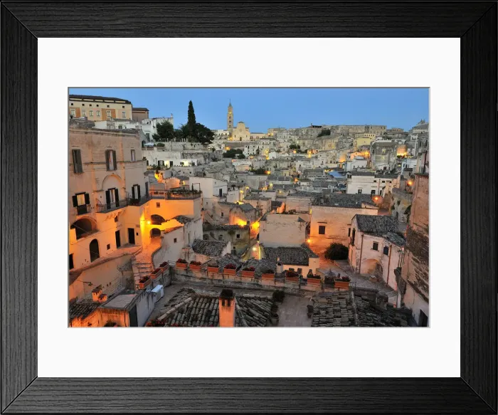 Framed Print : Cityscape of Sassi in Matera, region of Basilicata, Italy, Europe Framed Print : Cityscape of Sassi in Matera, region of Basilicata, Italy, Europe
