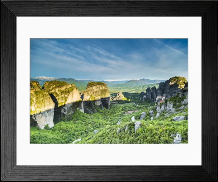 Framed Print : Orthodox Monastery and rock boulders in Meteora near Kalambaka, Thessaly, Greece Framed Print : Orthodox Monastery and rock boulders in Meteora near Kalambaka, Thessaly, Greece
