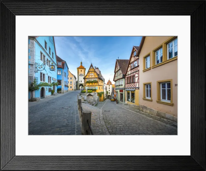 Framed Print : Rothenburg ob der Tauber, Bayern, Germany Framed Print : Rothenburg ob der Tauber, Bayern, Germany