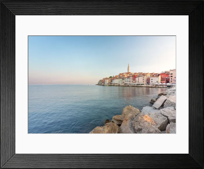 Framed Print : Rovinj - Rovigno, the seaside old town, Istria, Adriatic coast, Croatia Framed Print : Rovinj - Rovigno, the seaside old town, Istria, Adriatic coast, Croatia