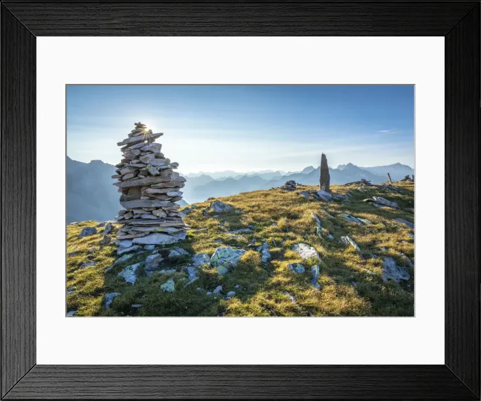 Framed Print : Cairns on the Peterskopfl, Ginzling, Zillertal, Tyrol, Austria Framed Print : Cairns on the Peterskopfl, Ginzling, Zillertal, Tyrol, Austria