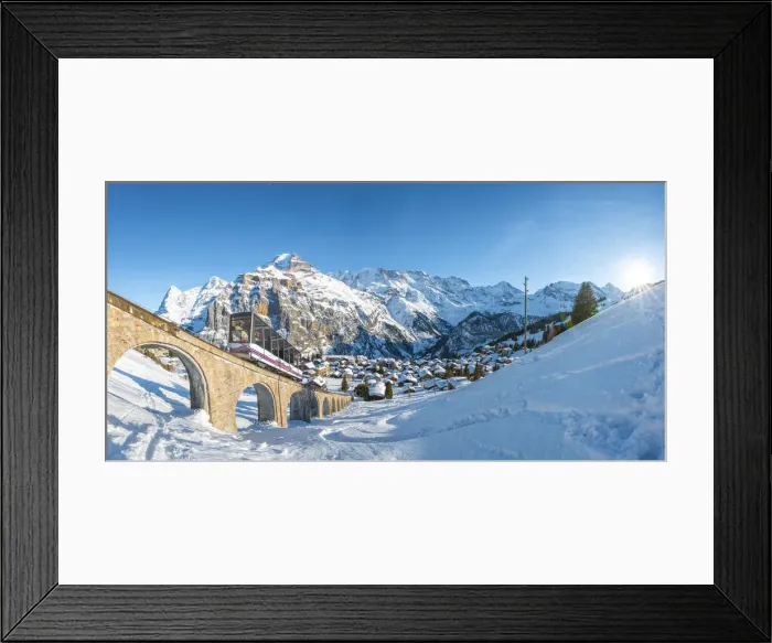 Framed Print : Mürren, Berner Oberland, canton of Bern, Switzerland. Funicular to Allmendhubel Framed Print : Mürren, Berner Oberland, canton of Bern, Switzerland. Funicular to Allmendhubel