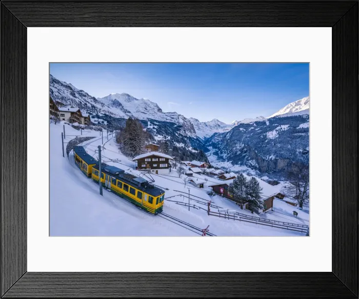 Framed Print : Wengen and Lauterbrunnen valley, Berner Oberland, canton of Bern, Switzerland Framed Print : Wengen and Lauterbrunnen valley, Berner Oberland, canton of Bern, Switzerland