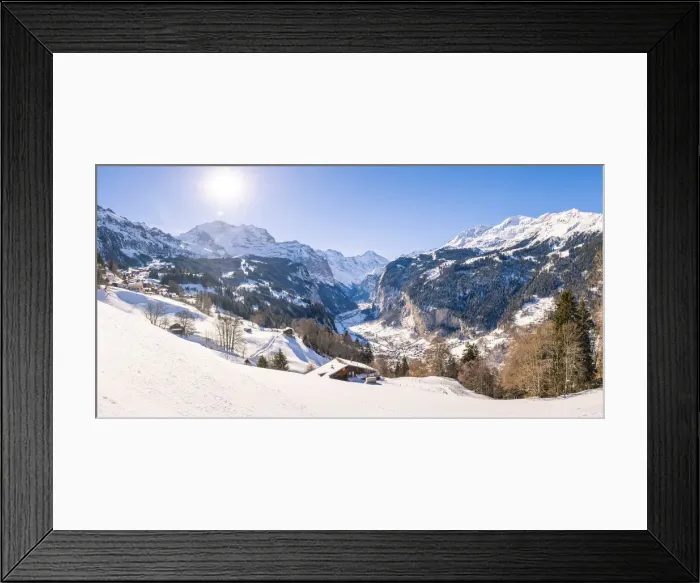 Framed Print : Wengen and Lauterbrunnen valley, Berner Oberland, canton of Bern, Switzerland Framed Print : Wengen and Lauterbrunnen valley, Berner Oberland, canton of Bern, Switzerland