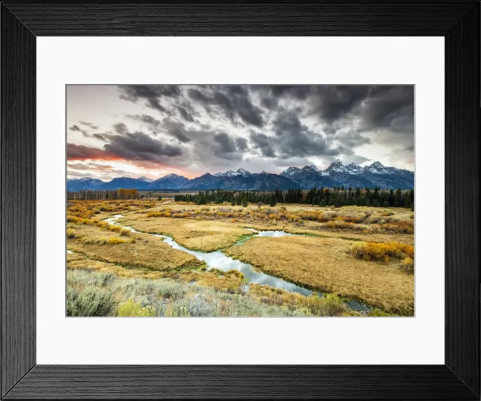 Framed Print : Blacktail Ponds Overlook at sunset Grand Teton National Park, Wyoming, USA Framed Print : Blacktail Ponds Overlook at sunset Grand Teton National Park, Wyoming, USA