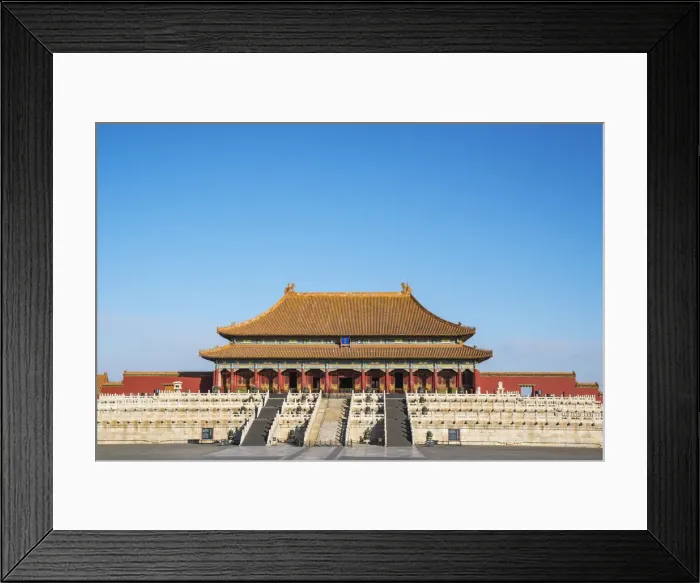 Framed Print : The Hall of Supreme Harmony in the Forbidden City. Beijing, Peoples Republic of China Framed Print : The Hall of Supreme Harmony in the Forbidden City. Beijing, Peoples Republic of China