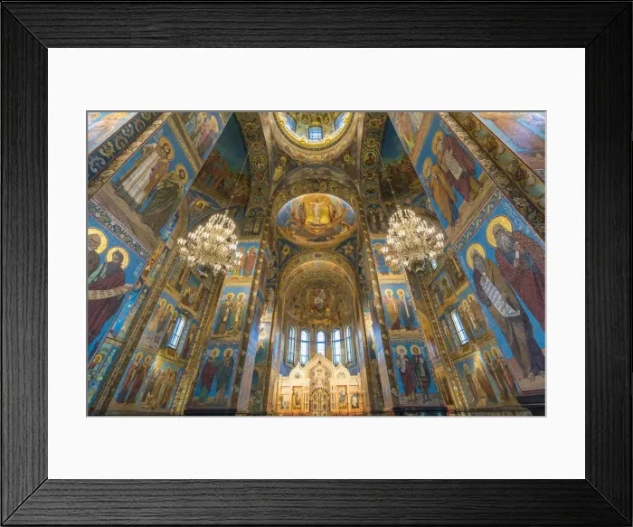 Framed Print : Interiors of the Church of the Saviour on Spilled Blood. Saint Petersburg, Russia Framed Print : Interiors of the Church of the Saviour on Spilled Blood. Saint Petersburg, Russia