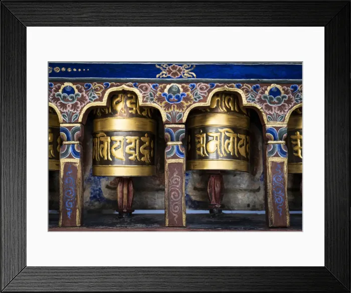 Framed Print : Prayer wheels. Kyichu Lhakhang also known as Kyerchu Temple or Lho Kyerchu. Paro District Framed Print : Prayer wheels. Kyichu Lhakhang also known as Kyerchu Temple or Lho Kyerchu. Paro District