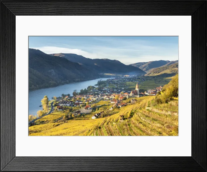 Framed Print : Weissenkirchen in der Wachau, Wachau, Waldviertel, Lower Austria, Austria, Europe