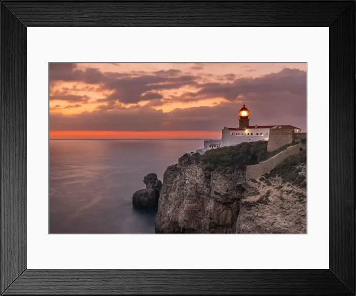 Framed Print : Cape St. Vincent or Cabo de Sao Vicente, Vila do Bispo, Algarve, Portugal