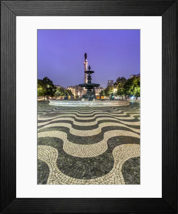 Framed Print : Rossio Square, Lisbon, Portugal Framed Print : Rossio Square, Lisbon, Portugal