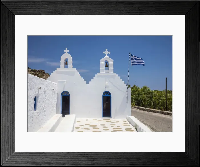 Framed Print : Greek Orthodox chapel, Mykonos, Cyclade Islands, Greece Framed Print : Greek Orthodox chapel, Mykonos, Cyclade Islands, Greece