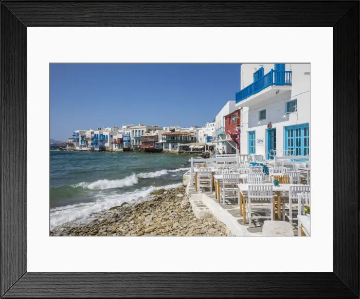 Framed Print : Little Venice, Mykonos Town, Mykonos, Cyclade Islands, Greece Framed Print : Little Venice, Mykonos Town, Mykonos, Cyclade Islands, Greece
