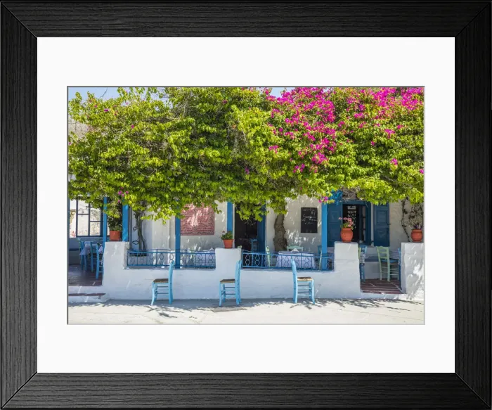 Framed Print : Taverna in Parikia, Paros, Cyclade Islands, Greece Framed Print : Taverna in Parikia, Paros, Cyclade Islands, Greece