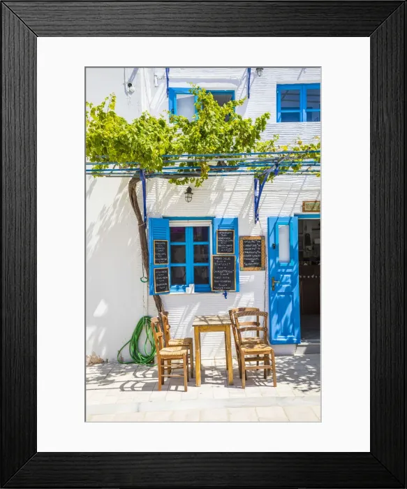 Framed Print : Lefkes Village, Paros, Cyclade Islands, Greece