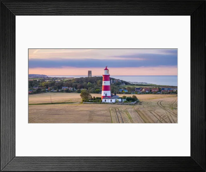 Framed Print : UK, England, East Anglia, Norfolk, Happisburgh LIghthouse
