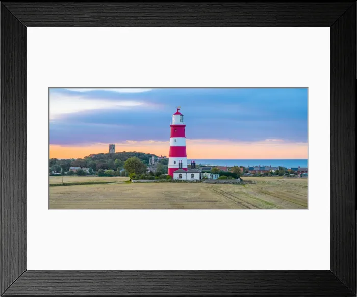 Framed Print : UK, England, East Anglia, Norfolk, Happisburgh LIghthouse