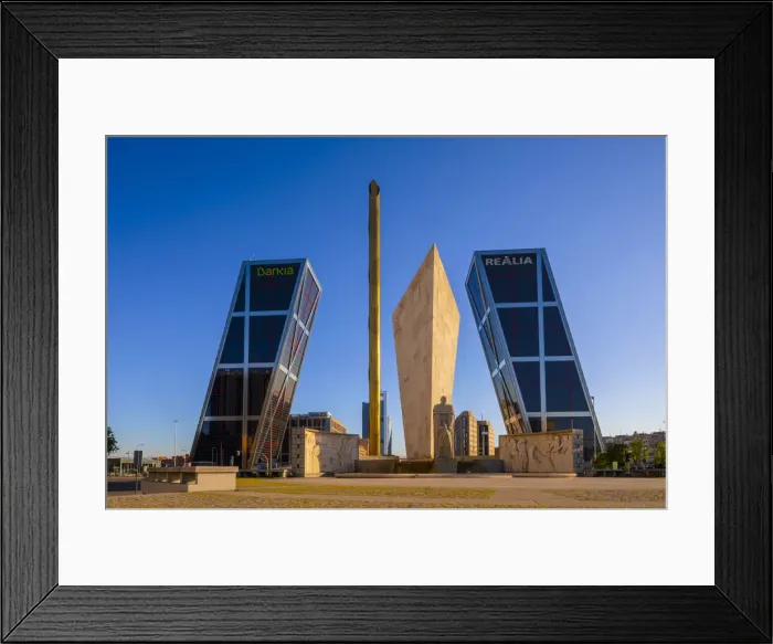 Framed Print : Kio Towers at the Plaza De Castilla, Madrid, Spain Framed Print : Kio Towers at the Plaza De Castilla, Madrid, Spain