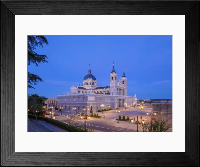 Framed Print : Exterior of Almudena Cathedral, Madrid, Spain Framed Print : Exterior of Almudena Cathedral, Madrid, Spain