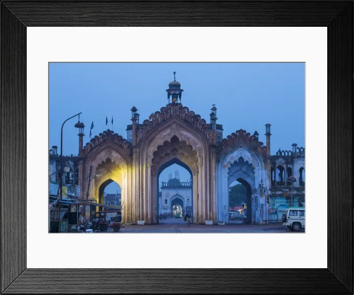 Framed Print : India, Uttar Pradesh, Lucknow, Gate in the old city Framed Print : India, Uttar Pradesh, Lucknow, Gate in the old city