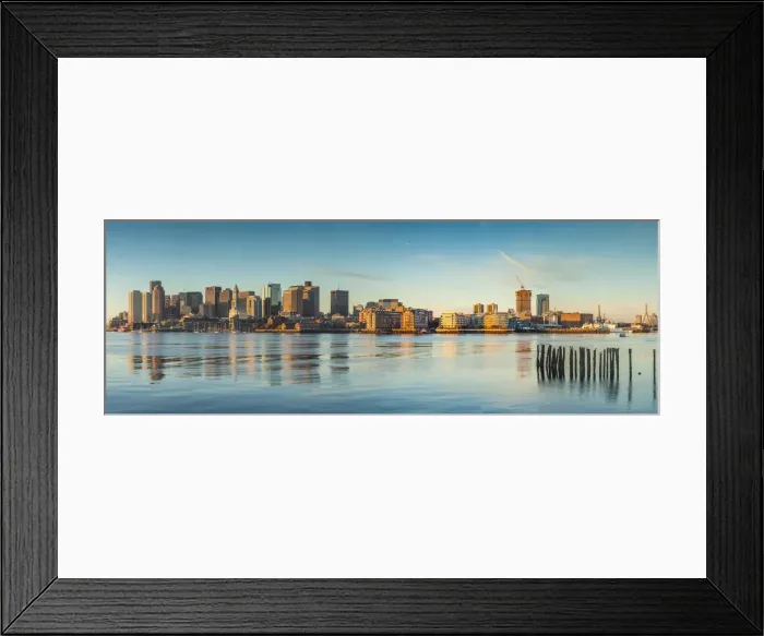 Framed Print : USA, New England, Massachusetts, Boston, city skyline from Boston Harbor Framed Print : USA, New England, Massachusetts, Boston, city skyline from Boston Harbor