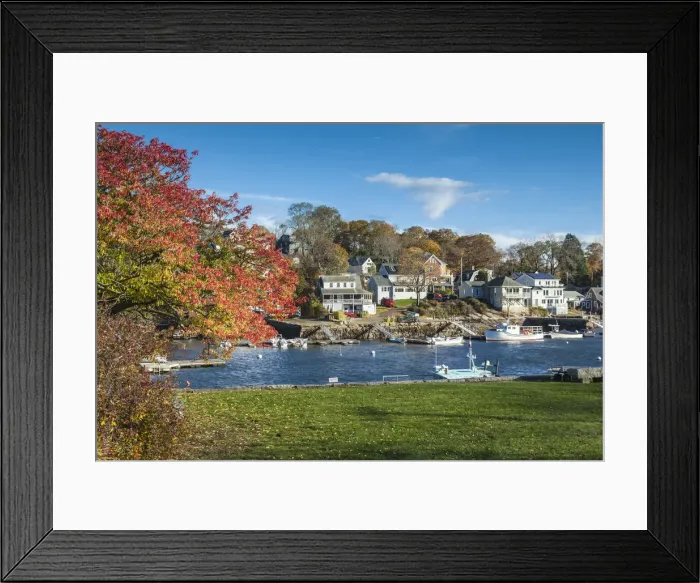 Framed Print : USA, New England, Massachusetts, Cape Ann, Gloucester, Annisquam Harbor, autumn Framed Print : USA, New England, Massachusetts, Cape Ann, Gloucester, Annisquam Harbor, autumn