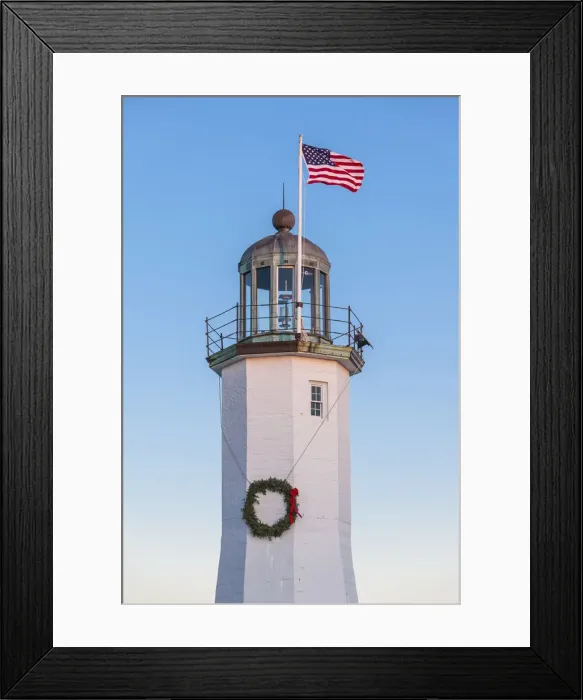Framed Print : USA, New England, Massachusetts, Scituate, Scituate Lighthouse, dusk Framed Print : USA, New England, Massachusetts, Scituate, Scituate Lighthouse, dusk