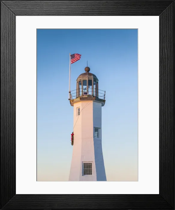 Framed Print : USA, New England, Massachusetts, Scituate, Scituate Lighthouse, sunset Framed Print : USA, New England, Massachusetts, Scituate, Scituate Lighthouse, sunset