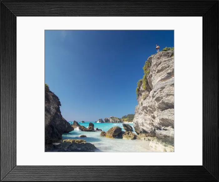 Framed Print : Bermuda, Southampton Parish, Horseshoe Bay Framed Print : Bermuda, Southampton Parish, Horseshoe Bay