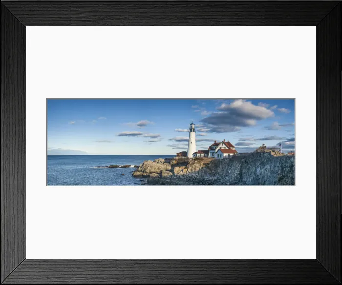 Framed Print : USA, Maine, Cape Elizabeth, Portland Head Light lighthouse