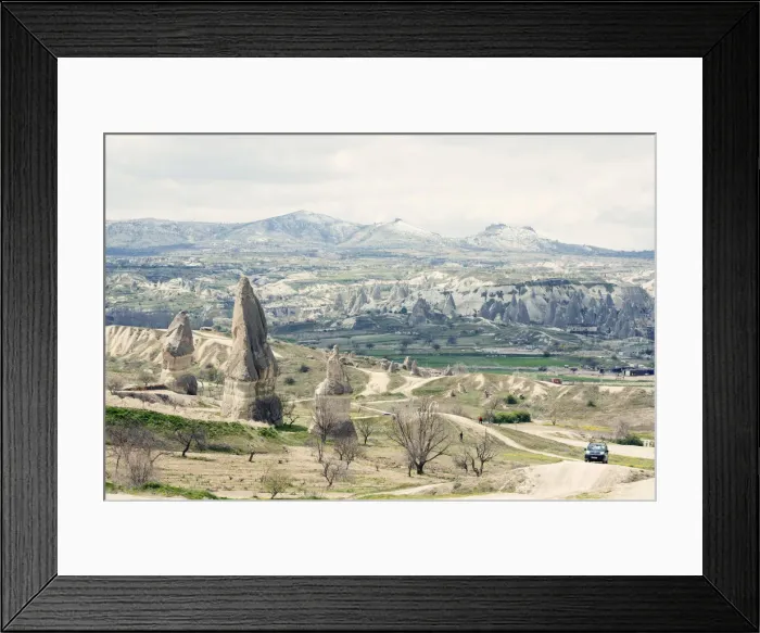 Framed Print : Off-road driving car in Cappadocia, Anatolia, Turkey Framed Print : Off-road driving car in Cappadocia, Anatolia, Turkey