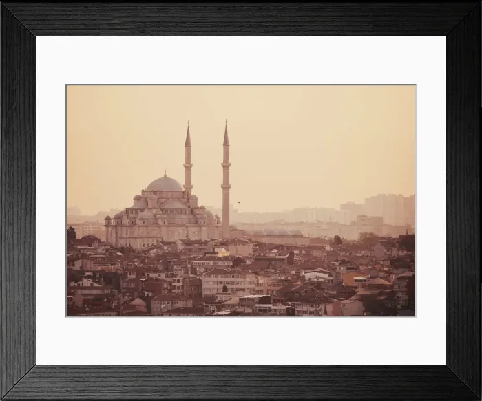 Framed Print : The New Mosque (Turkish: Yeni Camii) in Istanbul at sunset. Turkey Framed Print : The New Mosque (Turkish: Yeni Camii) in Istanbul at sunset. Turkey