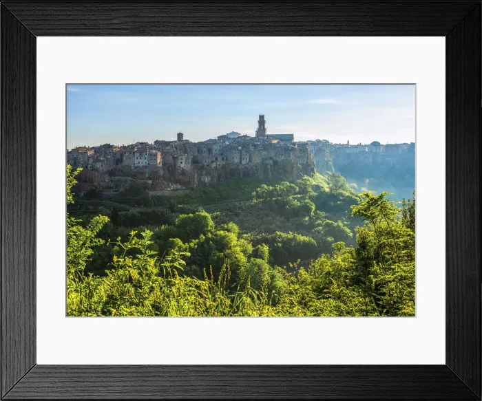 Framed Print : View at Pitigliano, Grosseto, Maremma, Tuscany, Italy Framed Print : View at Pitigliano, Grosseto, Maremma, Tuscany, Italy