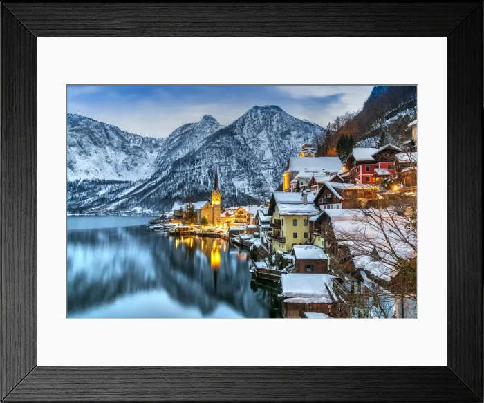 Framed Print : Hallstatt, Upper Austria, Austria Framed Print : Hallstatt, Upper Austria, Austria