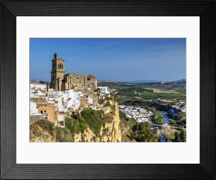 Framed Print : Iglesia de San Pedro church, Arcos de la Frontera, Andalusia, Spain Framed Print : Iglesia de San Pedro church, Arcos de la Frontera, Andalusia, Spain