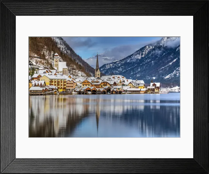 Framed Print : Hallstatt, Upper Austria, Austria Framed Print : Hallstatt, Upper Austria, Austria