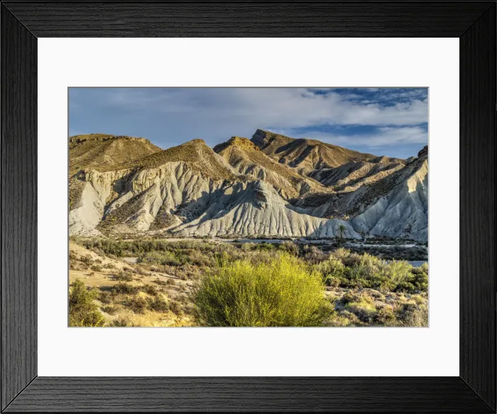 Framed Print : Tabernas, desert, Almeria, Andalusia, Spain