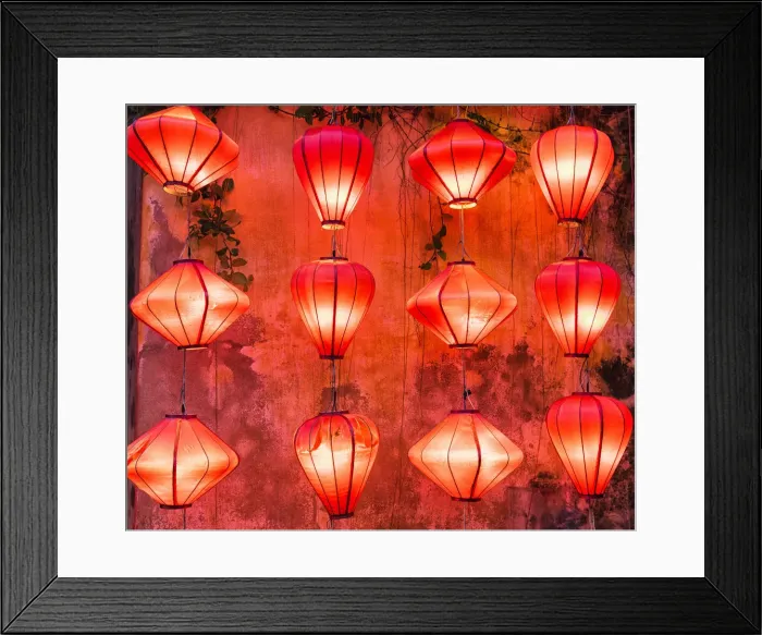 Framed Print : Colourful lanterns in Hoi An city, Vietnam Framed Print : Colourful lanterns in Hoi An city, Vietnam