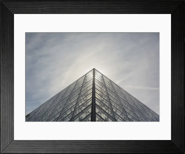 Framed Print : France, Paris, The Louvre, Pyramid Framed Print : France, Paris, The Louvre, Pyramid