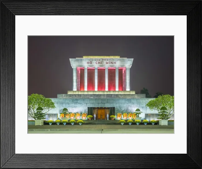 Framed Print : Ho Chi Minh Mausoleum on Ba Dinh Square at night, Hanoi, Vietnam Framed Print : Ho Chi Minh Mausoleum on Ba Dinh Square at night, Hanoi, Vietnam