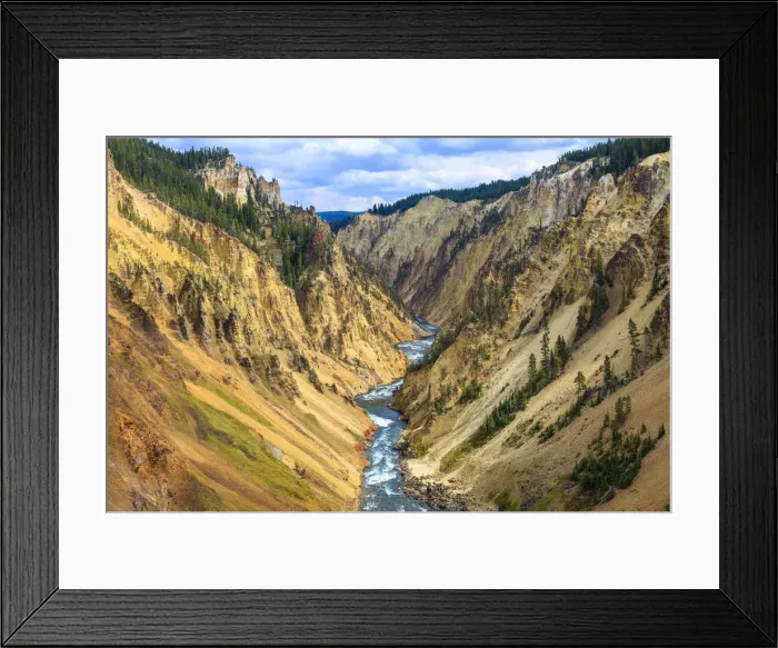 Framed Print : Grand Canyon of the Yellowstone, Yellowstone National Park, Wyoming, United States