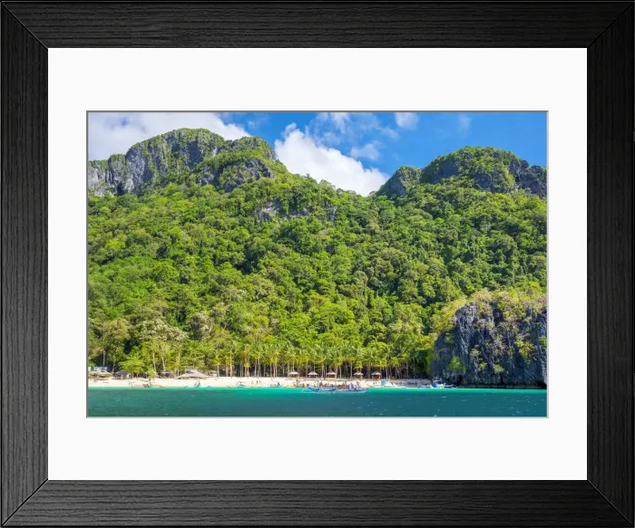 Framed Print : Seven Commando Beach, El Nido, Palawan, Philippines Framed Print : Seven Commando Beach, El Nido, Palawan, Philippines