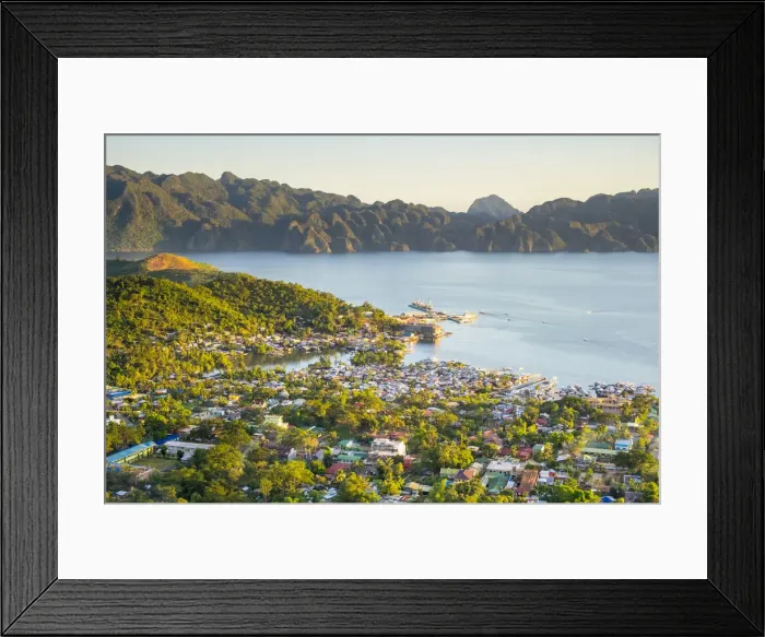 Framed Print : Coron Town Proper and Coron Island seen from Mount Tapyas View Deck, Busuanga Island Framed Print : Coron Town Proper and Coron Island seen from Mount Tapyas View Deck, Busuanga Island
