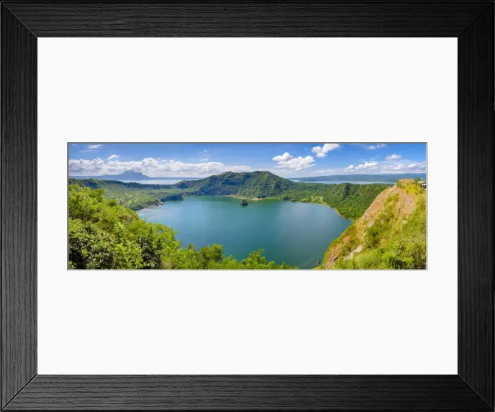 Framed Print : Crater lake of Taal Volcano on Taal Volcano Island, Talisay, Batangas Province Framed Print : Crater lake of Taal Volcano on Taal Volcano Island, Talisay, Batangas Province