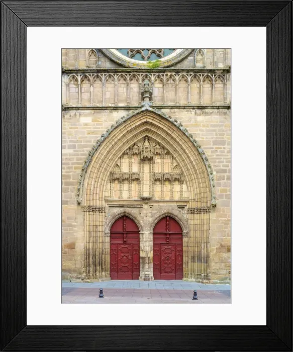 Framed Print : Front portal entrance to Cahors Cathedral (CathA drale Saint-etienne de Cahors), Cahors Framed Print : Front portal entrance to Cahors Cathedral (CathA drale Saint-etienne de Cahors), Cahors