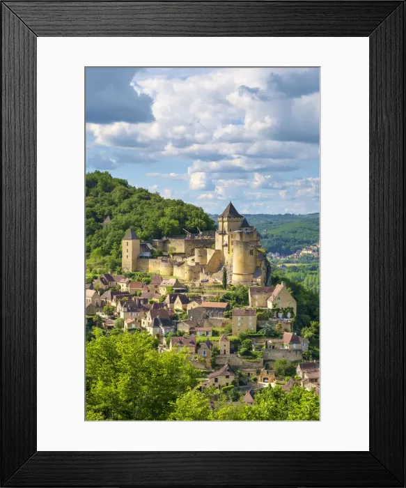 Framed Print : Chateau de Castelnaud castle and village, Castelnaud-la-Chapelle, Dordogne Department Framed Print : Chateau de Castelnaud castle and village, Castelnaud-la-Chapelle, Dordogne Department