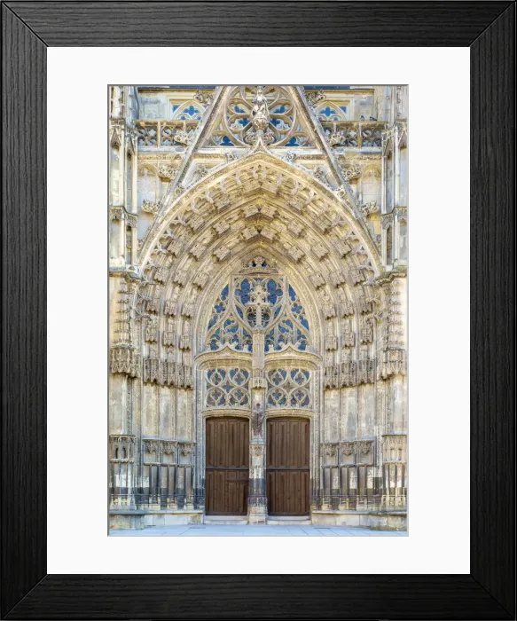 Framed Print : Front portal entrance of Cathedrale Saint-Gatien cathedral, Tours, Indre-et-Loire Framed Print : Front portal entrance of Cathedrale Saint-Gatien cathedral, Tours, Indre-et-Loire